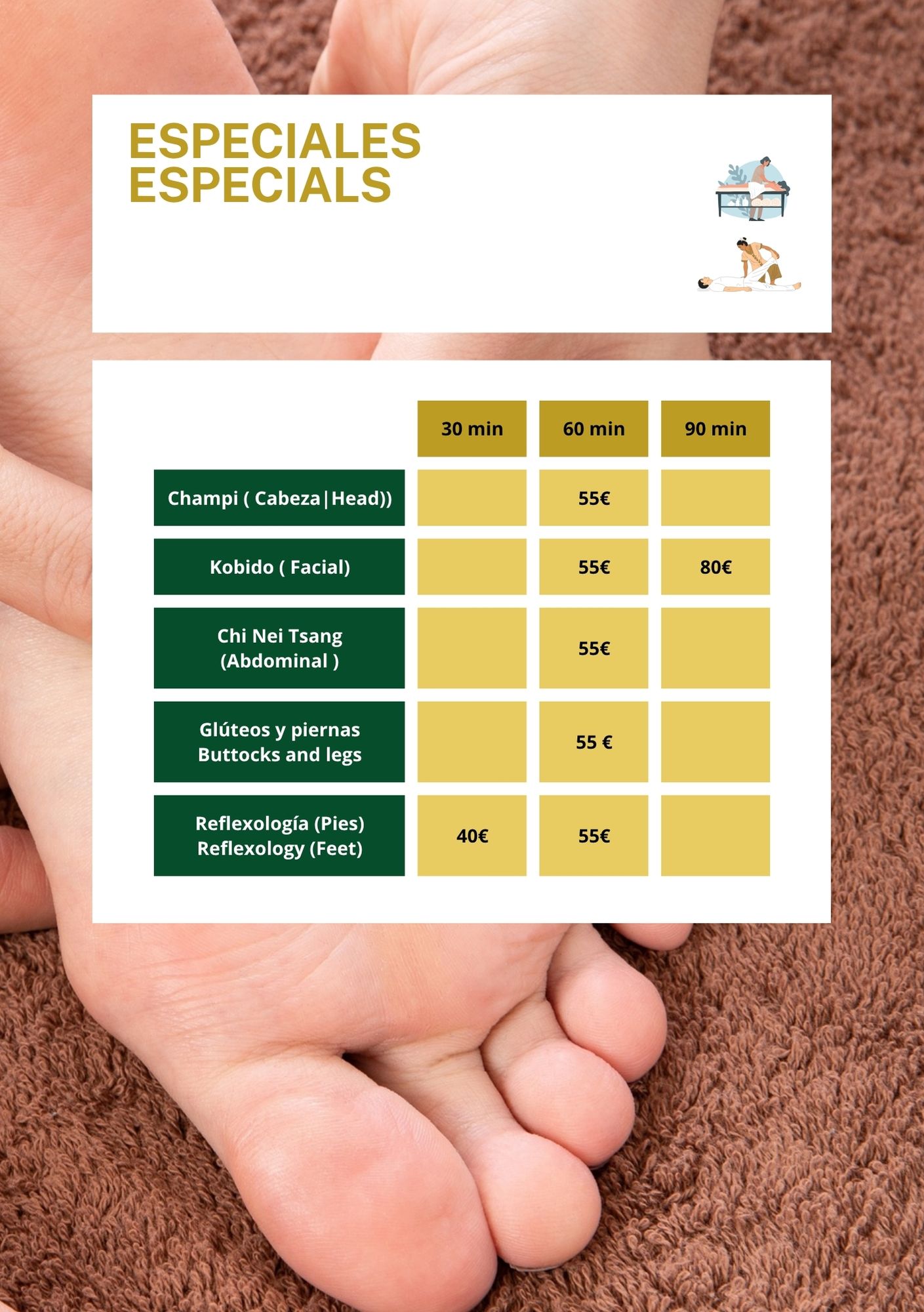5 Masajes especiales